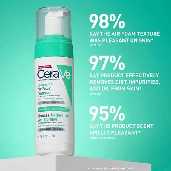 CeraVe Balancing Air Foam Facial Cleanser