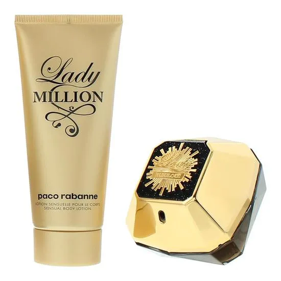 Paco Rabanne Lady Million Fabulous Eau De Parfum 80ml + Body Lotion 100ml Gift Set 80ml