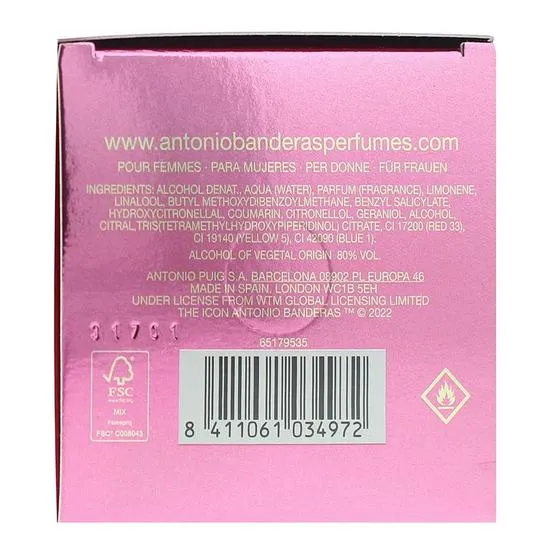 Antonio Banderas The Icon Pour Femme Eau De Parfum 100ml