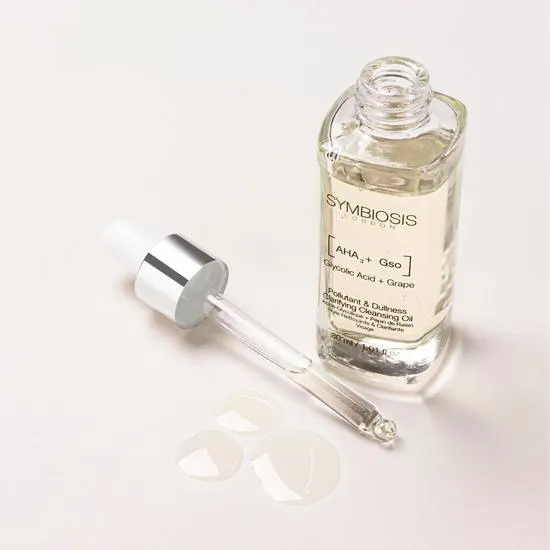 Symbiosis [Glycolic Acid + Grape Seed] Pollutant & Dullness Clarifying Cleansing Oil