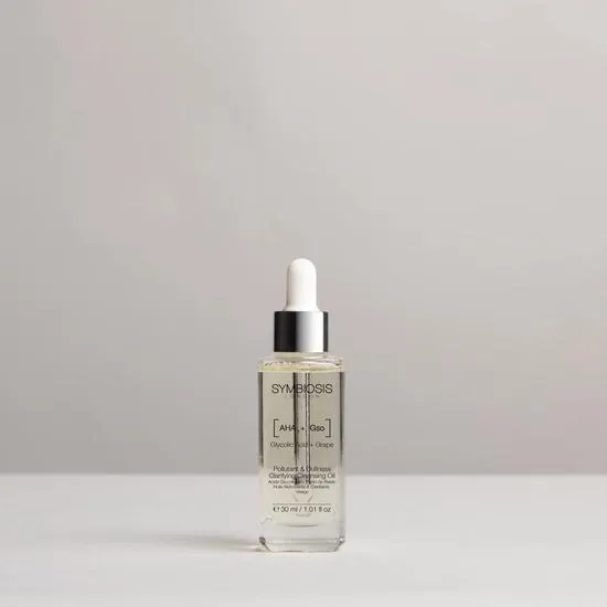Symbiosis [Glycolic Acid + Grape Seed] Pollutant & Dullness Clarifying Cleansing Oil