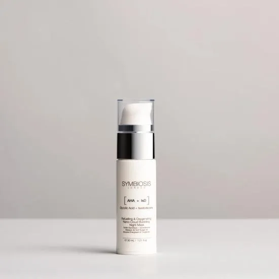 Symbiosis [Glycolic Acid + Isododecane ] Refuelling & Oxygenating Nano-cloud Bubbling Night Mask