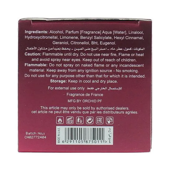 Orchid Cherish Pour Femme Eau De Parfum 100ml