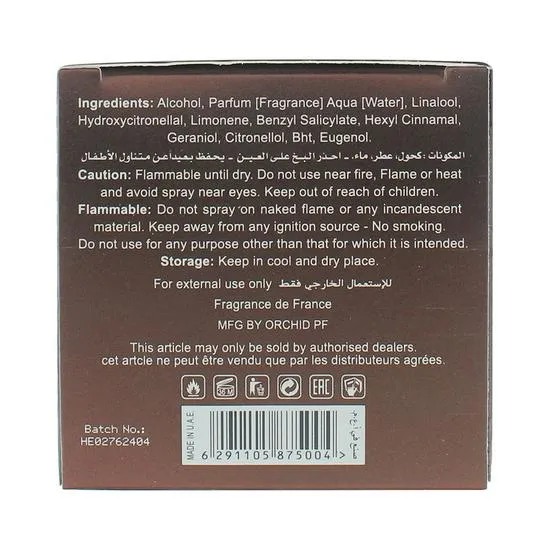 Orchid Heritage Pour Homme Eau De Parfum 100ml