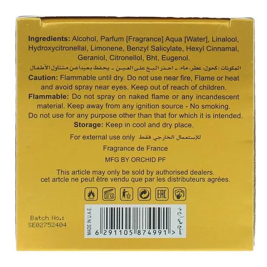 Orchid Serenity Pour Femme Eau De Parfum 100ml