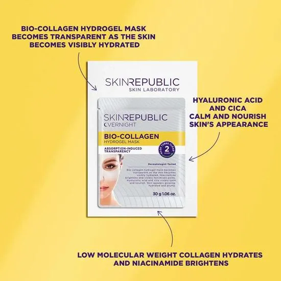 Skin Republic Overnight Bio-Collagen Hydrogel Face Mask 30g