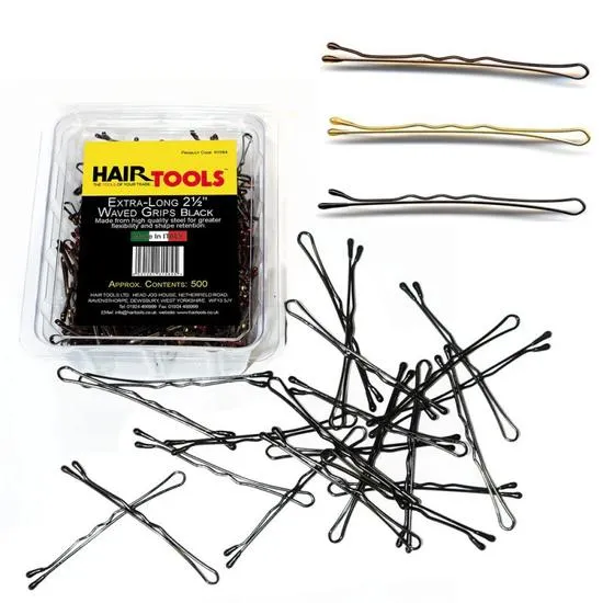 Hair Tools 2.5" Ex-Long Waved Grips Black