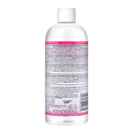 Eveline Facemed Detox Toning Micellar Rose Water 400ml