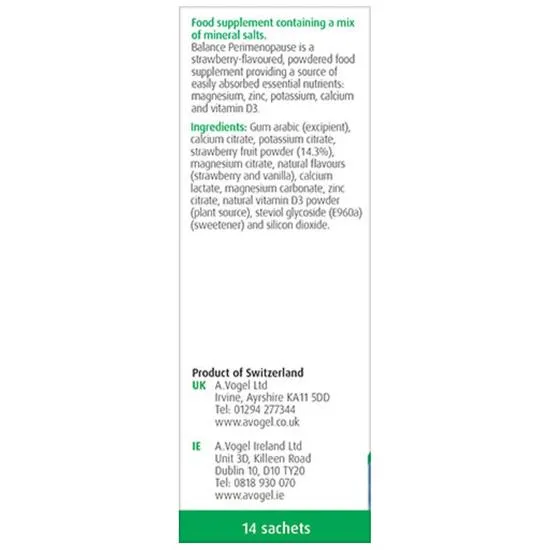 A.Vogel Balance Perimenopause Energy Sachets 14 x 5.5g