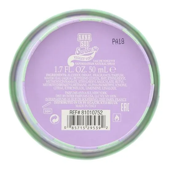 Anna Sui Sundae Violet Vibe Eau De Toilette 50ml