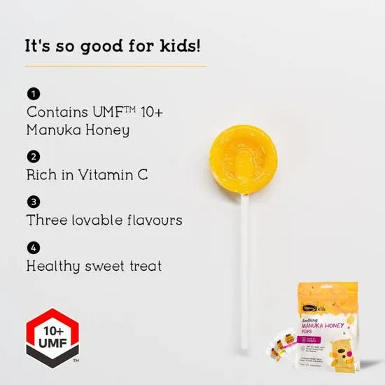 Comvita Kids Soothing Manuka Honey Pops 15