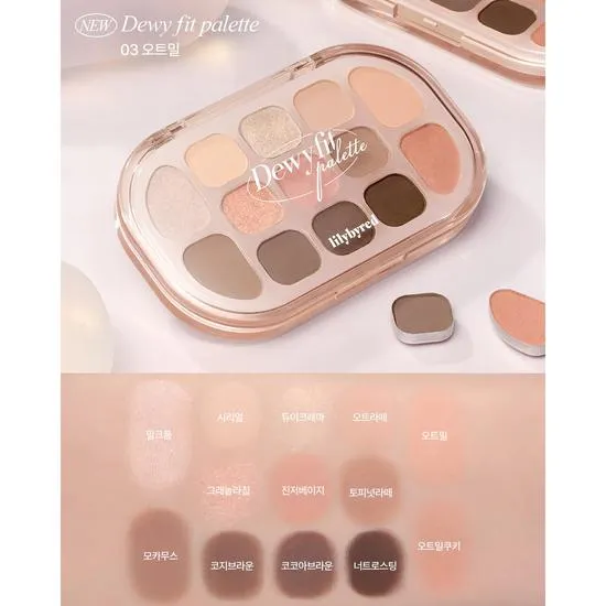 Lilybyred Dewy Fit Palette 01 Peach Cream