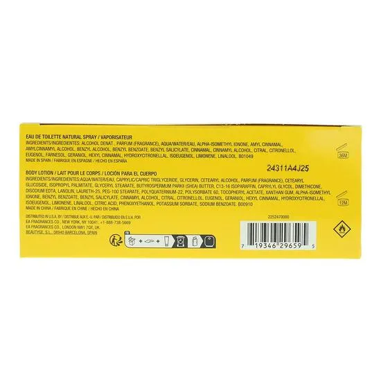 Giorgio Beverly Hills Yellow Eau De Parfum 90ml + Body Lotion 50ml Gift Set Her 90ml