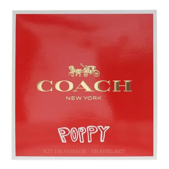 Coach Poppy Eau De Parfum 100ml & Body Lotion 100ml Travel Set 100ml