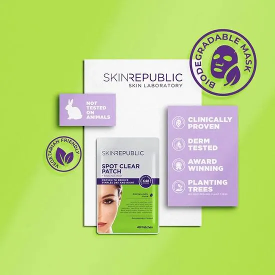 Skin Republic Spot Clear Patches 48