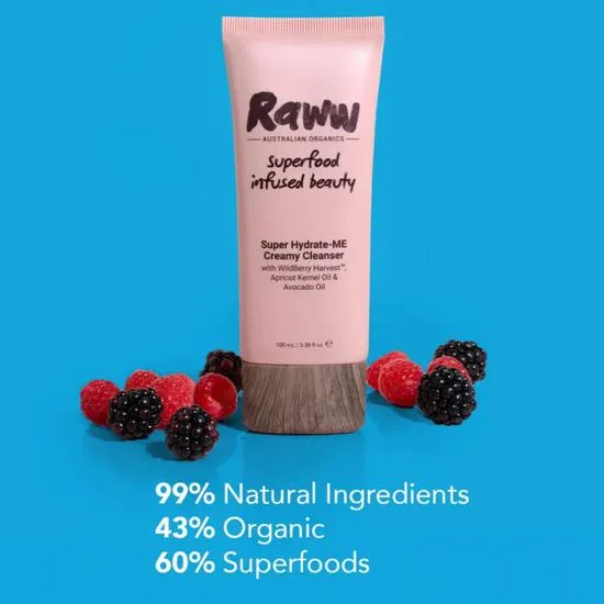 RAWW Cosmetics Raww Super Hydrate-Me Creamy Cleanser 100ml