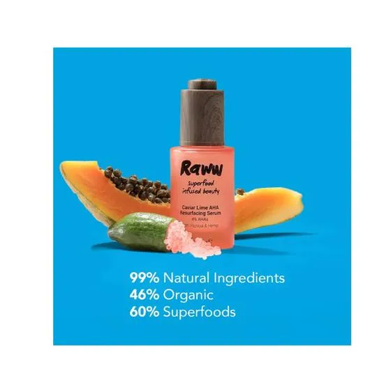 RAWW Cosmetics AHA Caviar Lime Resurfacing Serum 30ml