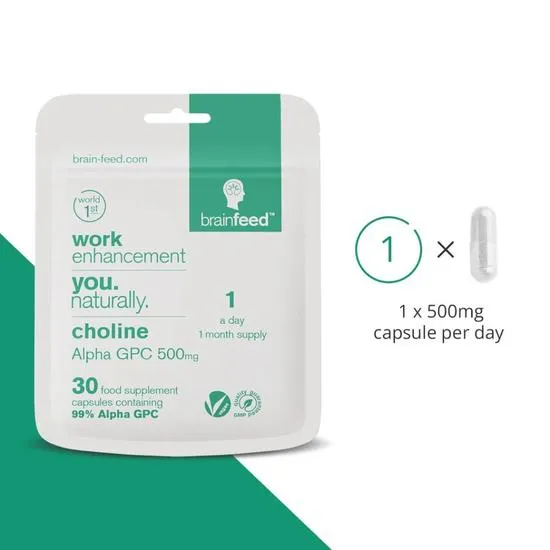 Brain Feed Natural Cognitive Enhancer Capsules 30 Capsules