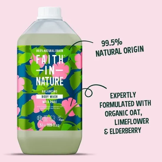 Faith in Nature Wild Rose Body Wash 400ml