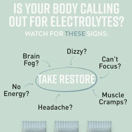 Hunter and Gather Restore Unflavoured Electrolyte Sachets 30 Sachets