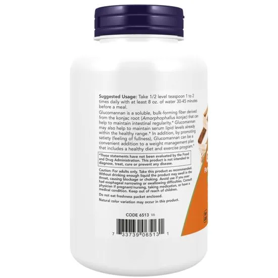 NOW Foods Glucomannan From Konjac Root Pure Powder 227g