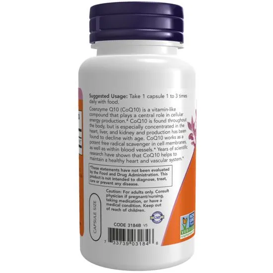 NOW Foods CoQ10 30mg Capsules 60 Capsules