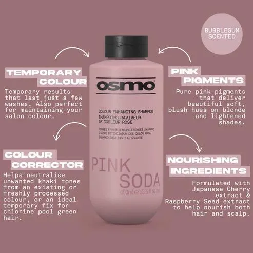 Osmo Pink Soda Colour Enhancing Shampoo 400ml