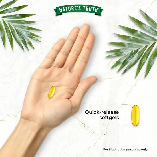 Nature's Truth Omega 3 Fish Oil 2000mg 60 Softgels