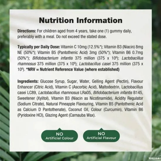 Nature's Truth Kids Multi-Biotic 3 Live Strains Gummies 60 Gummies