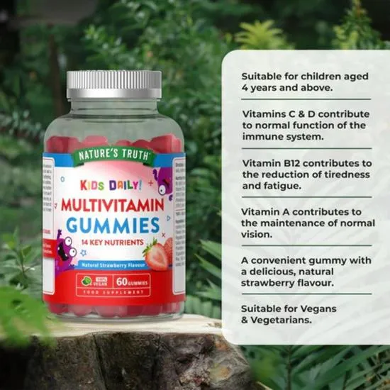 Nature's Truth Kids Multivitamin Strawberry Gummies 60 Gummies