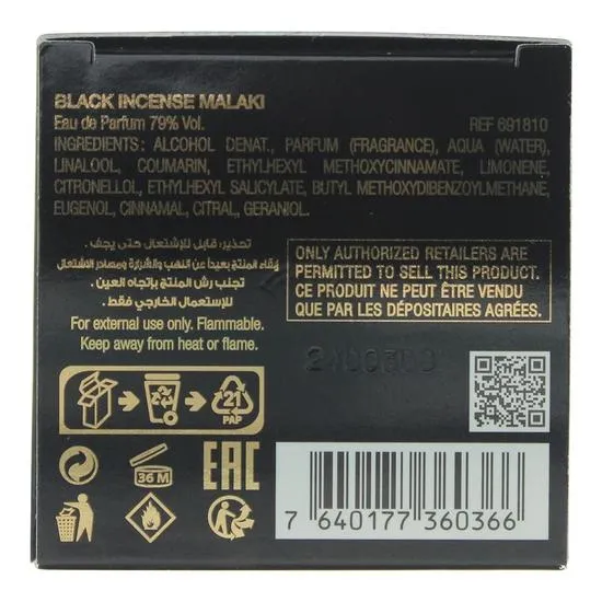 Chopard Black Incense Malaki Eau De Parfum 80ml