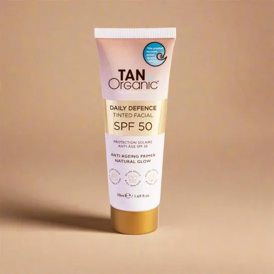 TanOrganic SPF 50 Daily Defence Facial Sunscreen 50ml