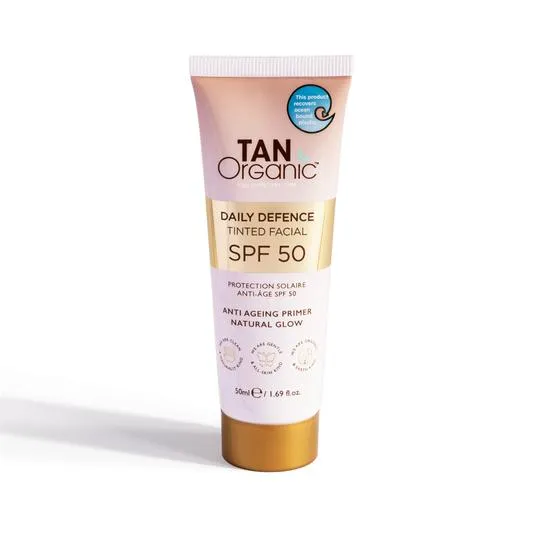 TanOrganic SPF 50 Daily Defence Facial Sunscreen 50ml
