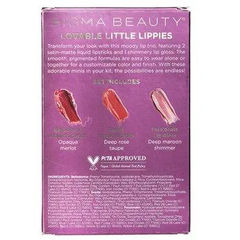 Sigma Beauty Adored Mini Lip Set