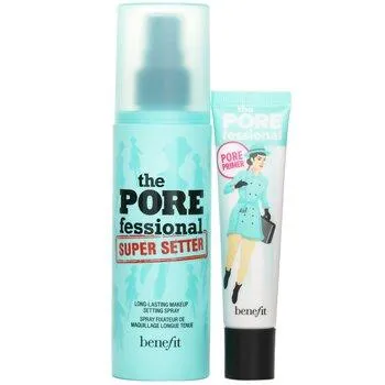 Benefit The Porefessional Primer Set 120ml Makeup Setting Spray + 22ml Pore Primer