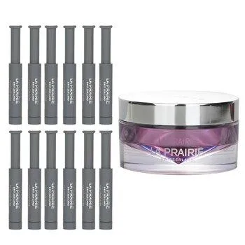 La Prairie Platinum Rare Haute-Rejuvenation Gift Set Overnight Mask 20ml + Serum x 12