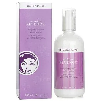 DERMAdoctor Wrinkle Revenge Antioxidant Enhanced Glycolic Acid Facial Cleanser 180ml
