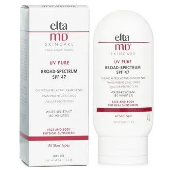 EltaMD UV Pure Water-Resistant Face & Body Physical Sunscreen SPF 47 114g