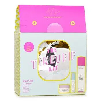 Drunk Elephant The TakeOff Kit T.L.C Framboos Night Serum 50ml+ B-Hydra Serum 8ml+ Lala Retro Whipped Cream 15ml