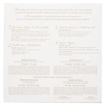 Valmont The Oxygen Symphony Set: Prime Renewing Pack 15ml + Prime B -Cellular 30ml + Prime Contour 5ml + Deto2x Cream 45ml 4pcs