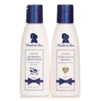 Noodle & Boo Sweetly Clean Kit: Extra Gentle Shampoo + Noursihing Cream Rinse 2 x 59ml