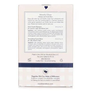 Noodle & Boo Sweetly Clean Kit: Extra Gentle Shampoo + Noursihing Cream Rinse 2 x 59ml