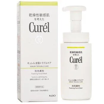 Curel Sebum Trouble Care Foam Facial Wash 150ml