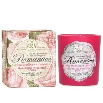Nesti Dante Scented Italian Candle Romantica Florentine Rose & Peony 160g