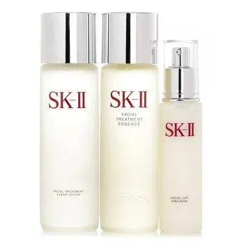 SK-II Pitera Deluxe Hydrating 3-Pieces Set: Facial Treatment Essence 230ml + Facial Lift Emulsion 100g + Facial Treatment Clear Lotion 230ml 3pcs