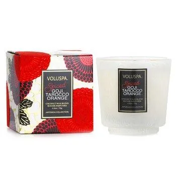 VOLUSPA Petite Pedestal Candle Spiced Goji Tarocco Orange 72g