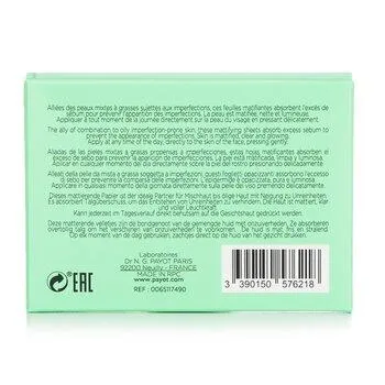 Payot Paris Pate Grise Papiers Matifiants Emergency Anti Shine Sheet 10x 50sheets