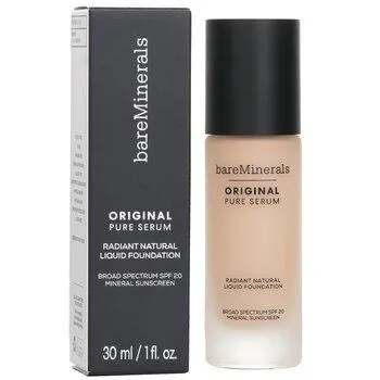 bareMinerals Original Pure Serum Radiant Natural Liquid Foundation Mineral SPF 20 medium Deep Neutral 4.5