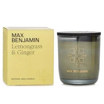 Max Benjamin Natural Wax Candle Lemongrass & Ginger 210g