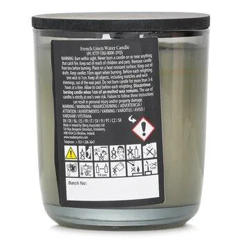 Max Benjamin Natural Wax Candle French Linen Water 210g